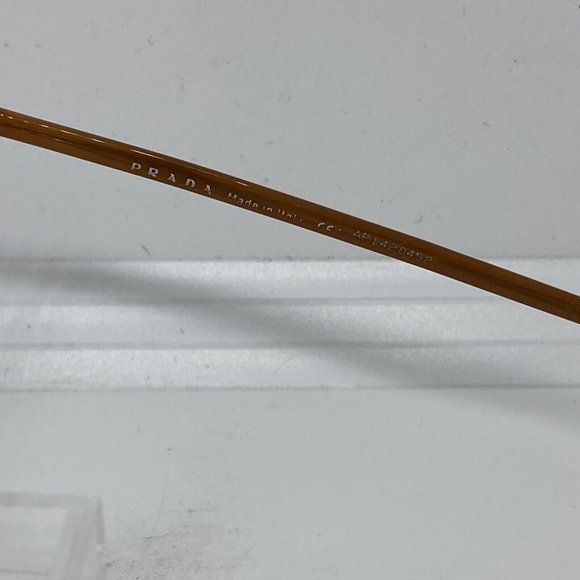 Authentic Prada VPR 56G 8AE-1O1 Designer Brown Eyeglasses Frames Metal 52-17-140 - Picture 7 of 8